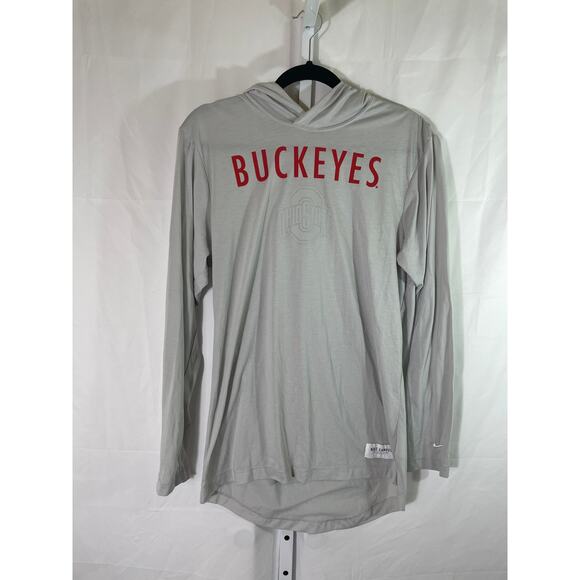 Nike Ohio State Buckeyes Hoodie - Men Size S - Gray - Picture 1 of 5